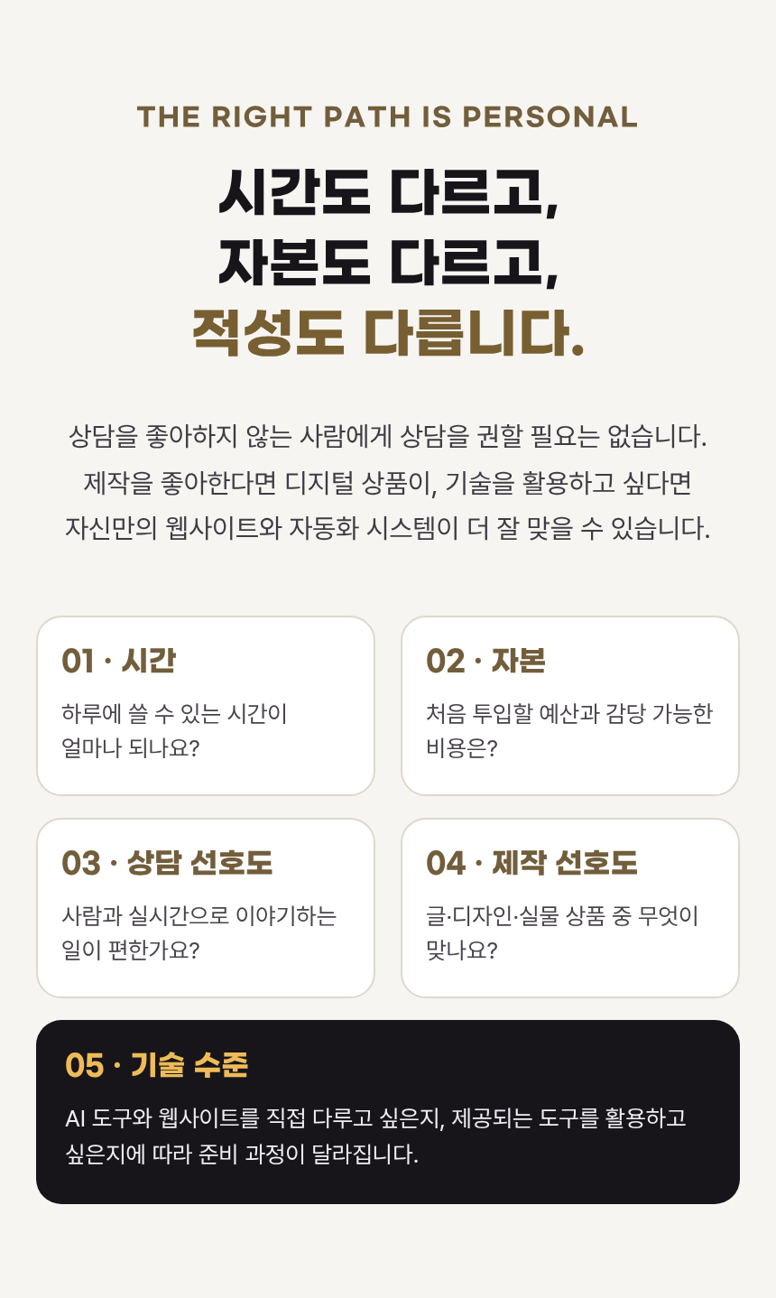 2-문제 제기 — 모두에게 같은 부업이 맞을까요_